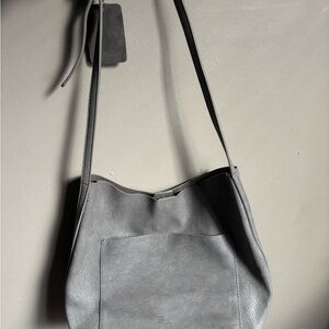 Miztique Gray Shoulder Bag with Adjustable Strap